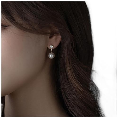 Dervivea Vintage Cz Perle Tropfen Ohrringe Gold Perle Baumeln Ohrringe Kristall Ohrstecker Perle Hochzeit Ohrringe Schmuck Für Frauen Und Mädchen von Dervivea