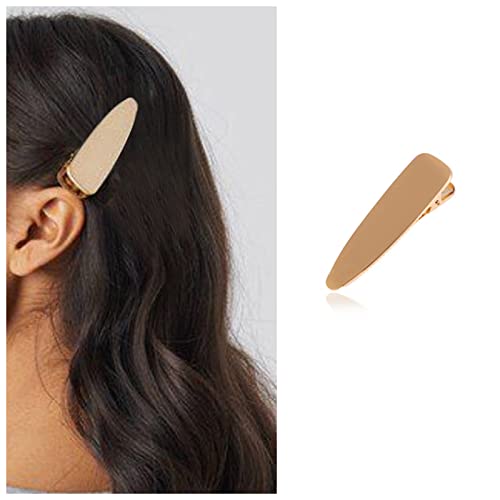 Dervivea Vintage Dreieckige Haarspange Barrette Große Geometrische Haarspange Gold Metall Minimalistische Haarspangen Pin Französisch Geometrische Haarspange Dekorative Haarzubehör Für Frauen von Dervivea