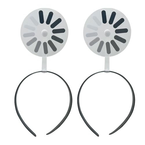 Derwrtup Lustige Haarbänder | Lustiges Haarband mit Drehendem Ladesymbol,Dekoratives Haaraccessoire für Damen Herren Mädchen Alltag Arbeit Make-up Mottopartys und Feiern von Derwrtup