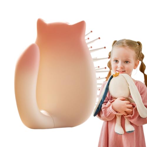 Derwrtup Mädchenhaarpinsel, Kinder Detangler Pinsel - Entspannung massierende Haarbürste - Luftkissenkamm Antistatik tragbare Kopfhaut Massage Haarbürste für kleine Mädchen, Teenager von Derwrtup