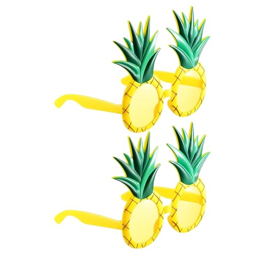 Derwrtup Tropische Sonnenbrillen - 2er Set Pool-Sonnenbrillen | Ananas Design Tropische Accessoires Für Erwachsene Kinder Strandparty Fotoshooting von Derwrtup