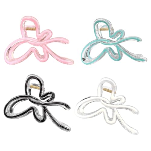 DeryArcle 4 Stück Schmetterling Haar Jaw Clips, starker Halt große Haarklammer, Rutschfestes mädchen claw clip,niedliche Haarspangen für Frauen Mädchen Damen DeryArcle 4 Stück Schmetterling Haar Jaw Clips, starker Halt große Haarklammer, Rutschfestes mädchen claw clip,niedliche Haarspangen für Frauen Mädchen Damen von DeryArcle
