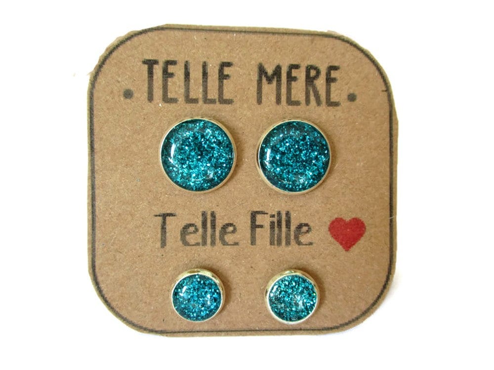 Mutter-Tochter-Schmuck - Glitzerschmuck Glitzerohrstecker Für Kinder Mutter-Tochter-Ohrringe Mutter-Tochter Mutter-Tochter-Geschenkideen Mutter-Tochter-Schmuck - Glitzerschmuck Glitzerohrstecker Für Kinder Mutter-Tochter-Ohrringe Mutter-Tochter Mutter-Tochter-Geschenkideen von DesJoliesMomes