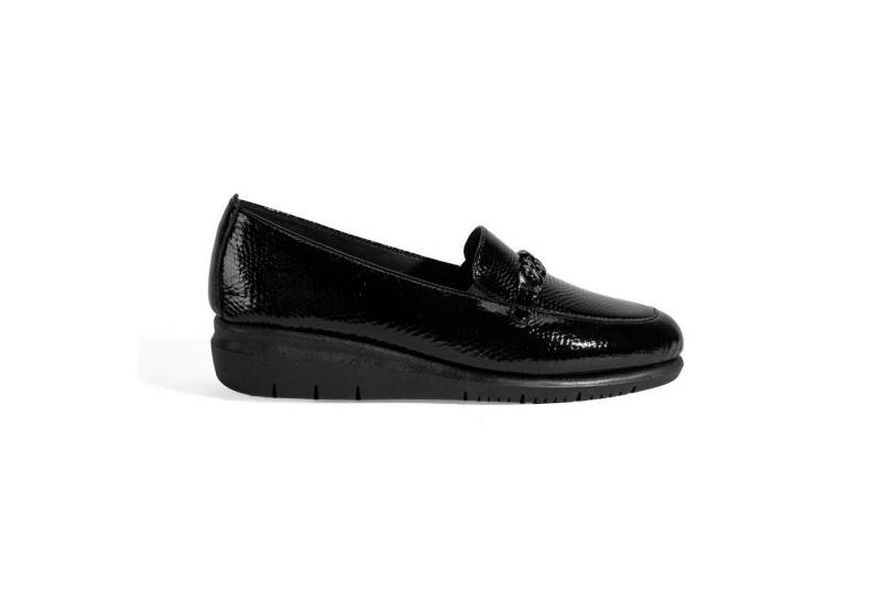 Desa DESA COMFORT Damen-Lederslipper, Atmungsaktiv & mittelhoher Absatz, Loafer von Desa