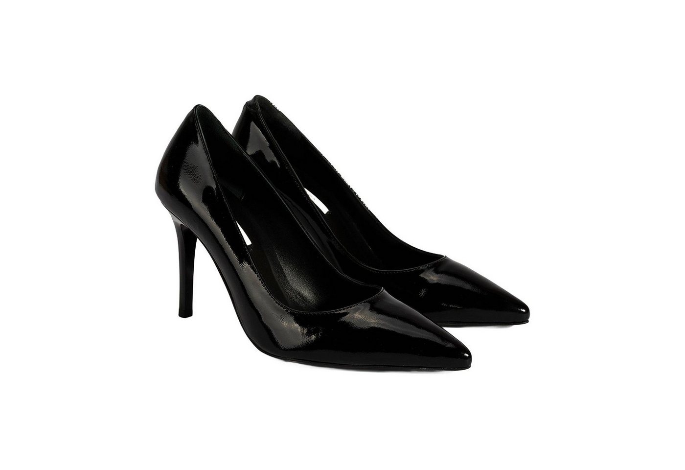 Desa DESA Damen-Schlupfschuhe aus Leder mit spitzer Zehenpartie und Stilett Loafer von Desa