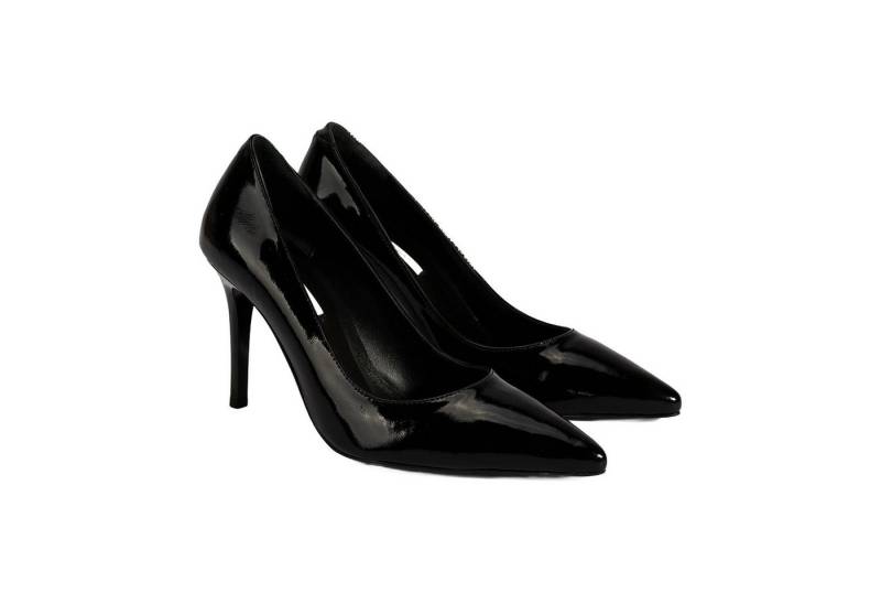 Desa DESA Damen-Schlupfschuhe aus Leder mit spitzer Zehenpartie und Stilett Loafer von Desa