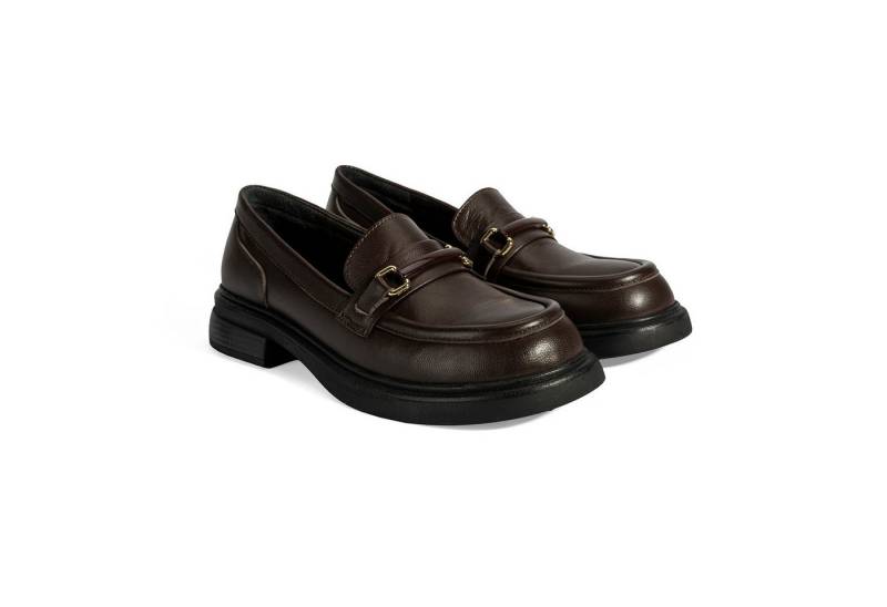 Desa DESA Damen Slipper - Echtleder Alltagsschuhe für eleganten Tragekomfor Loafer von Desa