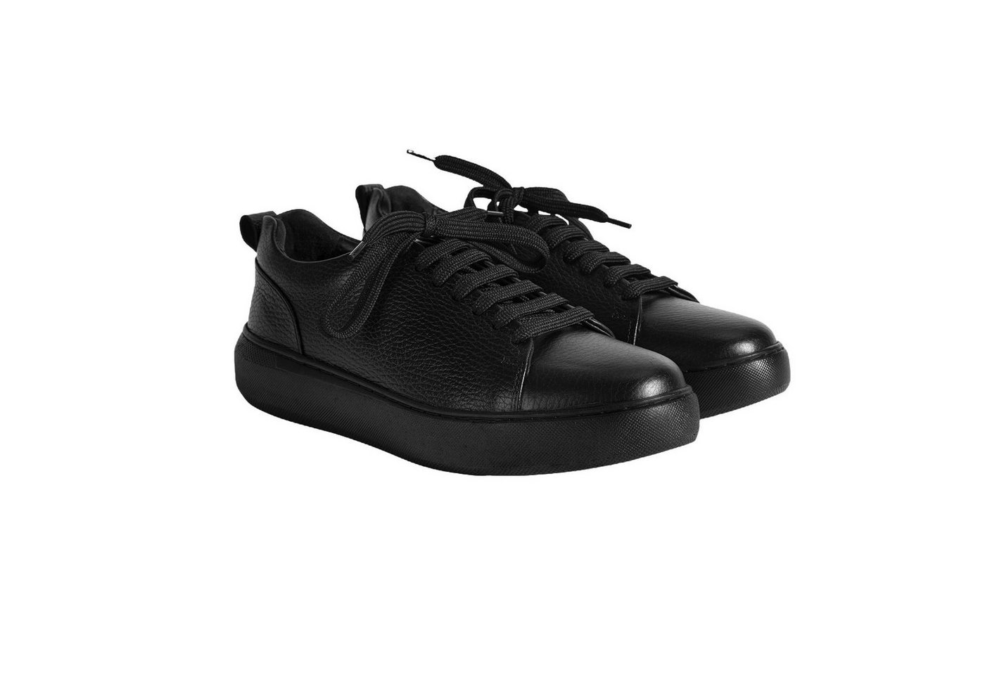 Desa DESA Damen-Sneaker: Atmungsaktive Leder-Sneaker mit flacher Sohle, Sch Sneaker von Desa