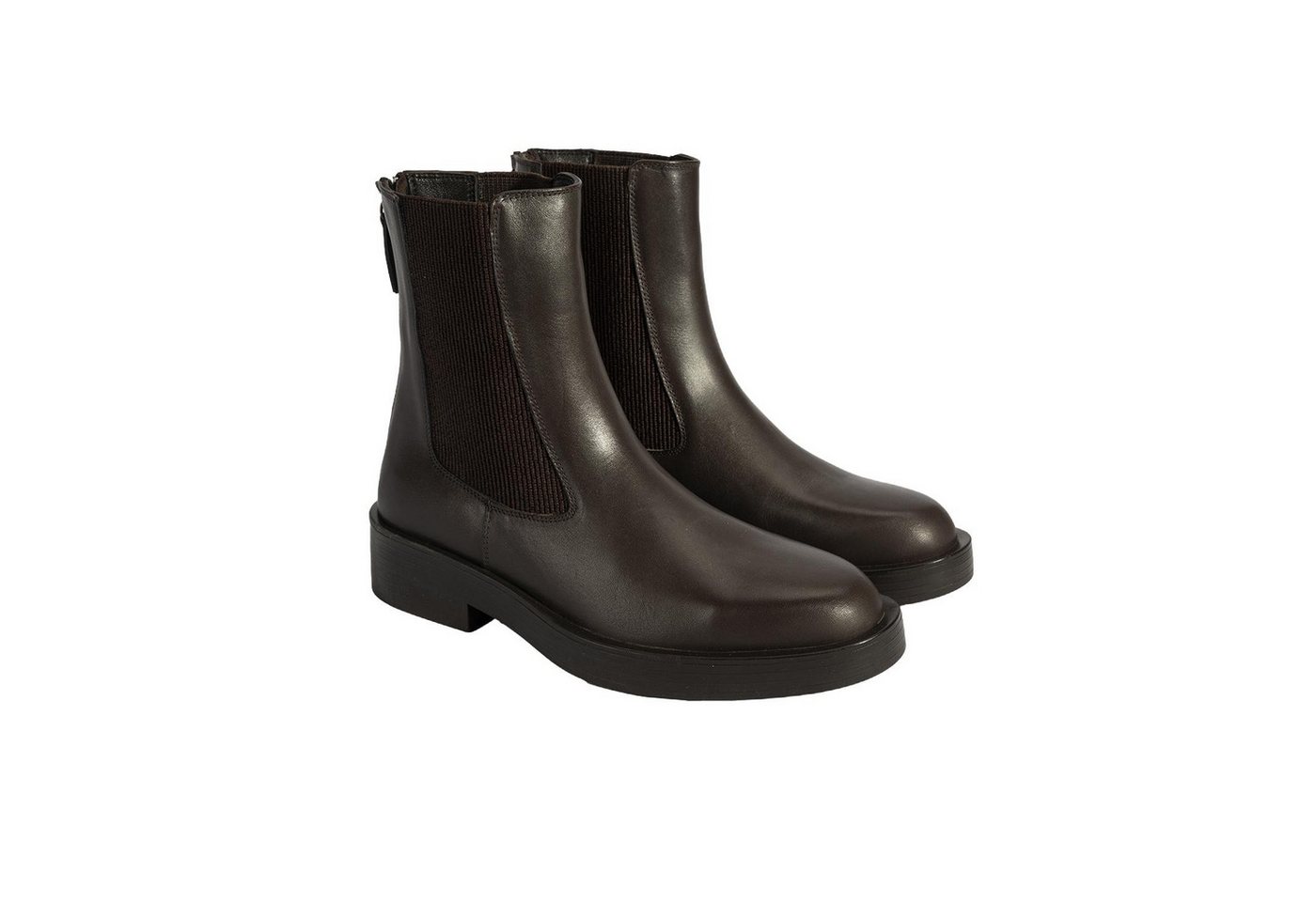 Desa Damen-Ankle-Boots – Quadratische Zehenpartie, elastische Schnürsenkel Stiefel von Desa