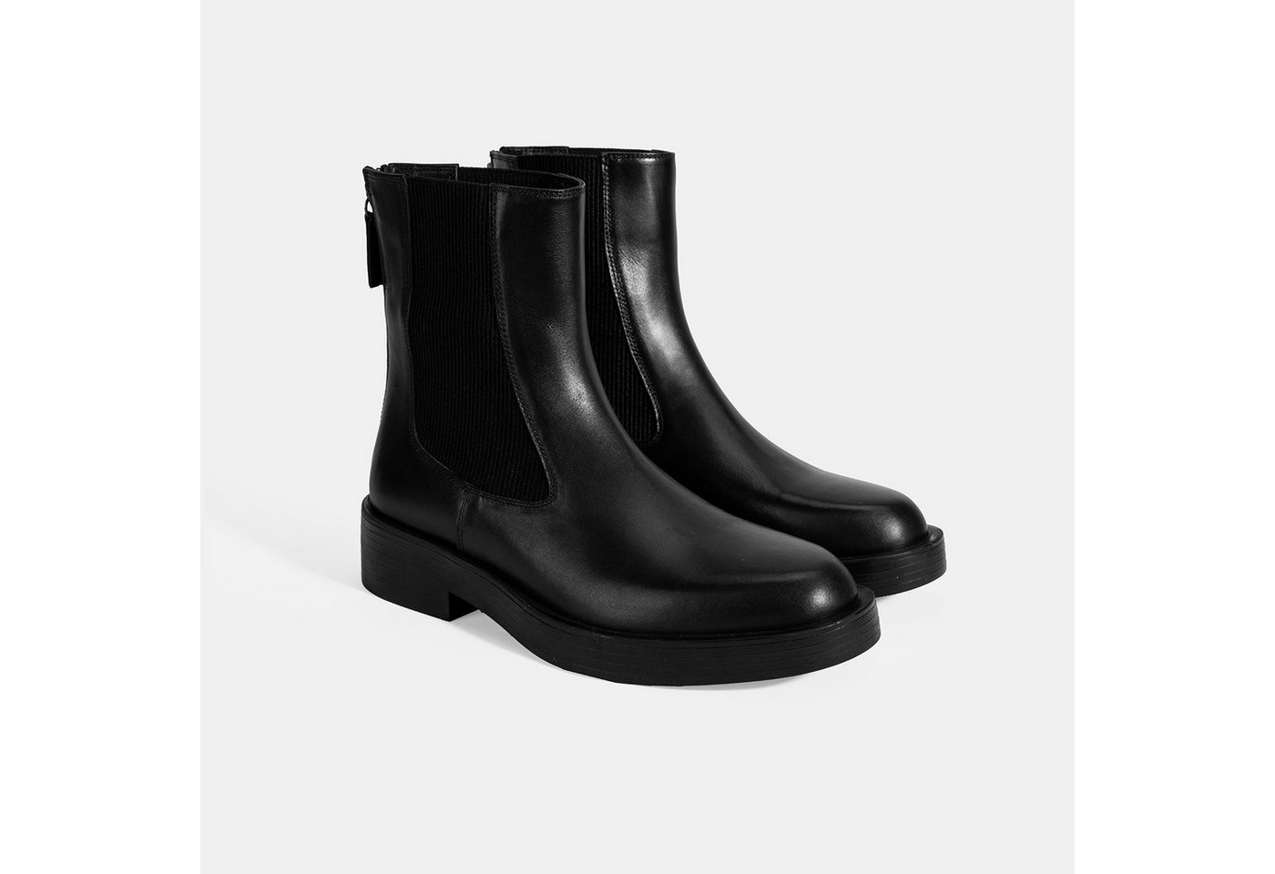 Desa Damen-Ankle-Boots – Quadratische Zehenpartie, elastische Schnürsenkel Stiefel von Desa