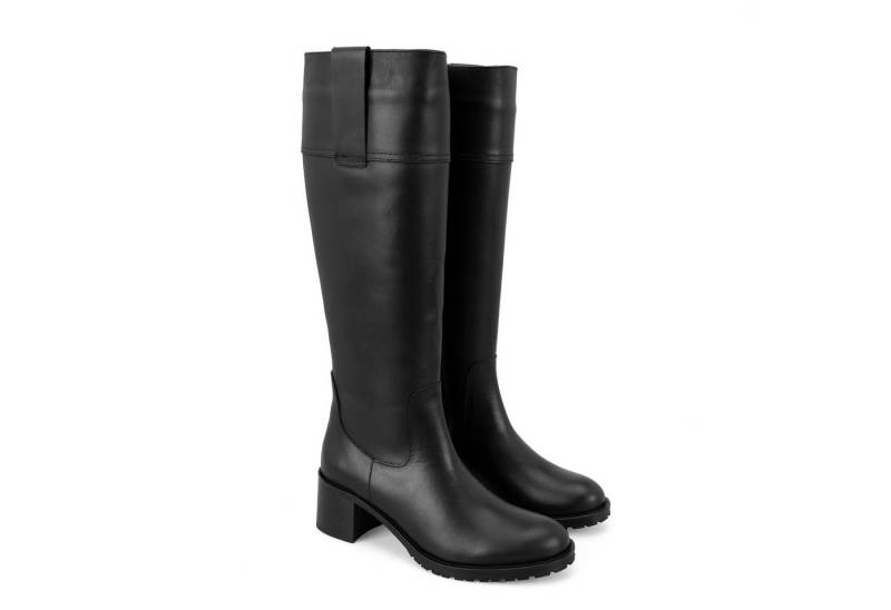 Desa Damen-Lederstiefel – 5,5 cm Absatz, zum Hineinschlüpfen, atmungsaktiv Stiefel von Desa