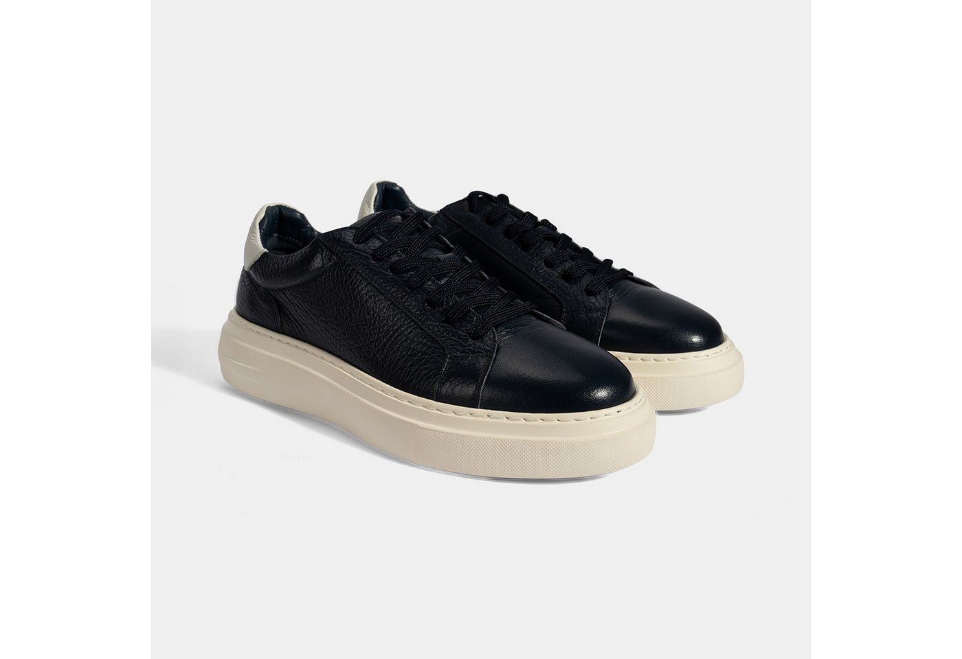 Desa Herren-Freizeitschuhe mit Schnürung – Obermaterial aus Leder, Schnüru Loafer von Desa