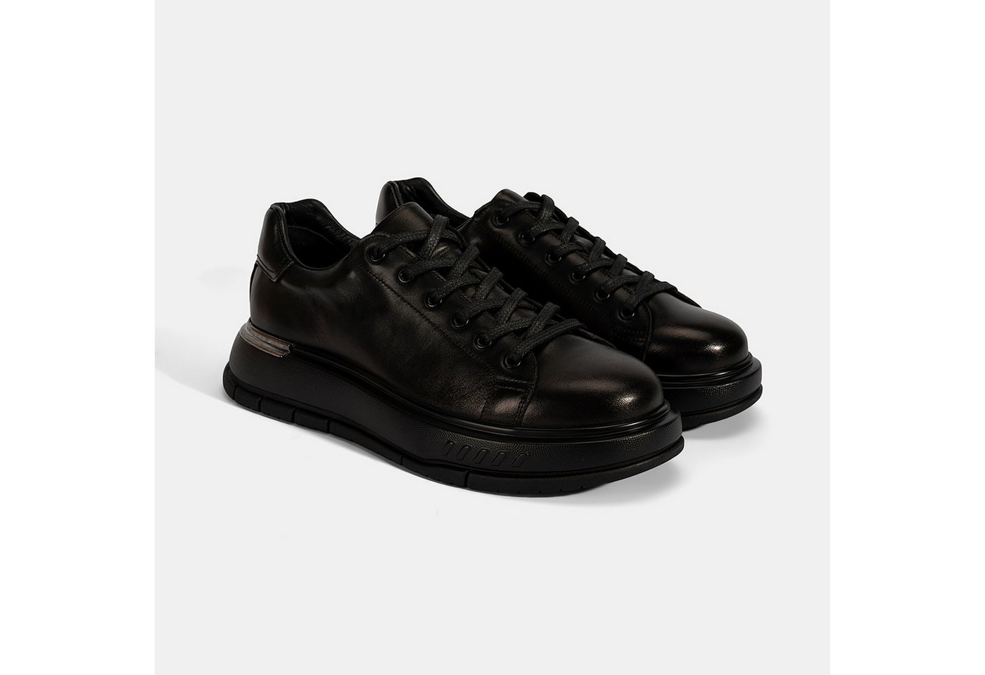 Desa Herren-Schnürschuhe aus Leder – Normale Passform, flacher Absatz, atm Loafer von Desa