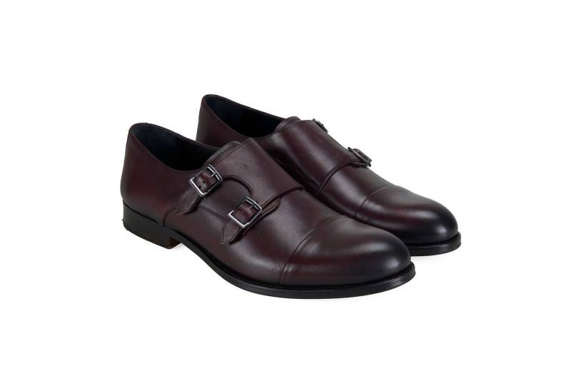 Desa Herren-Slipper – Leder, flacher Absatz, atmungsaktiv Loafer von Desa