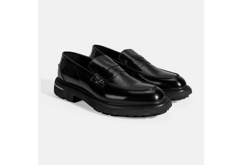 Desa DESA Herren-Lederslipper für Regentage, flache Herbst-/Winterschuhe mi Loafer von Desa