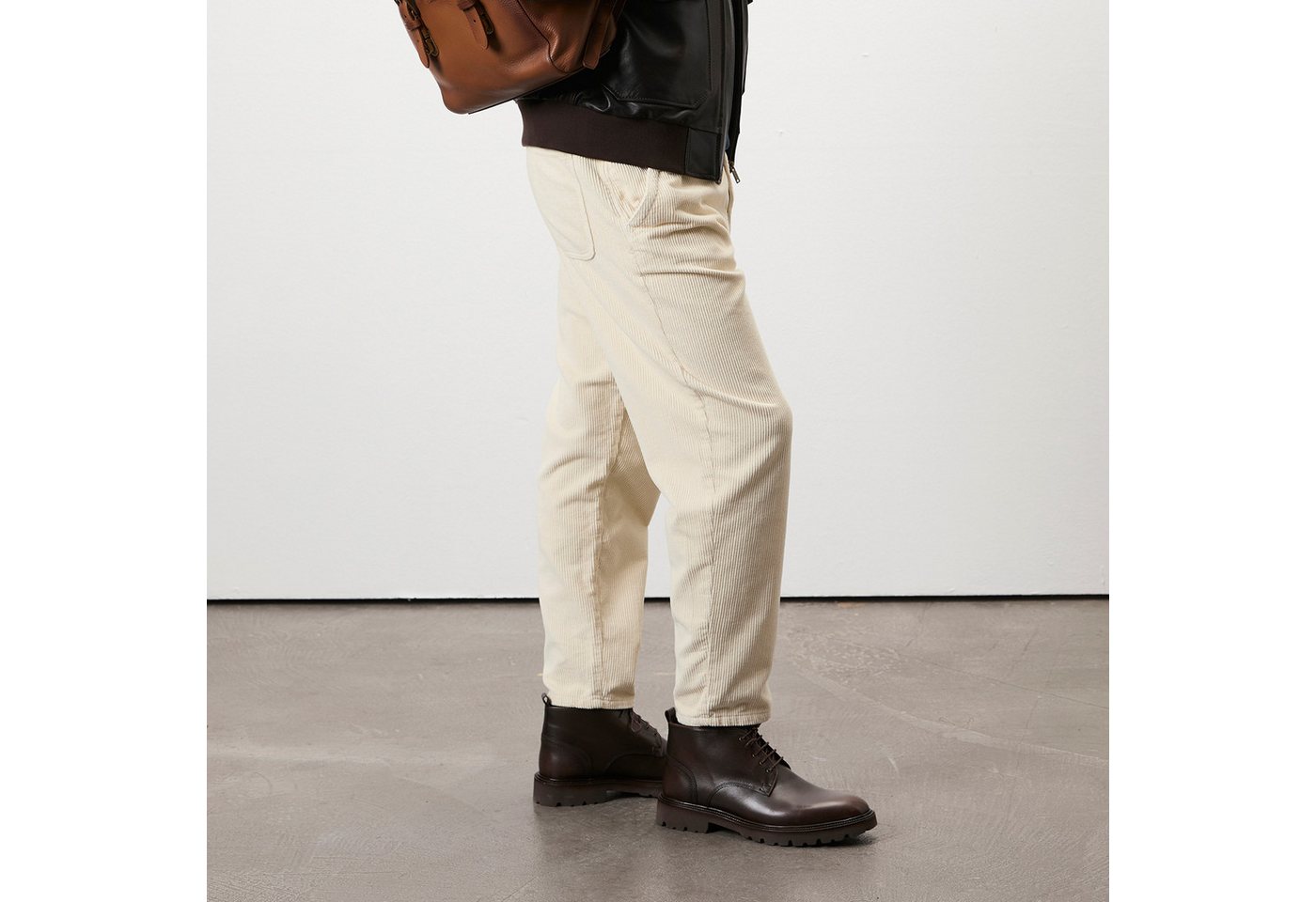 Desa DESA Herren-Schnürstiefel aus Leder für Schnee – atmungsaktiv und bequ Stiefel von Desa