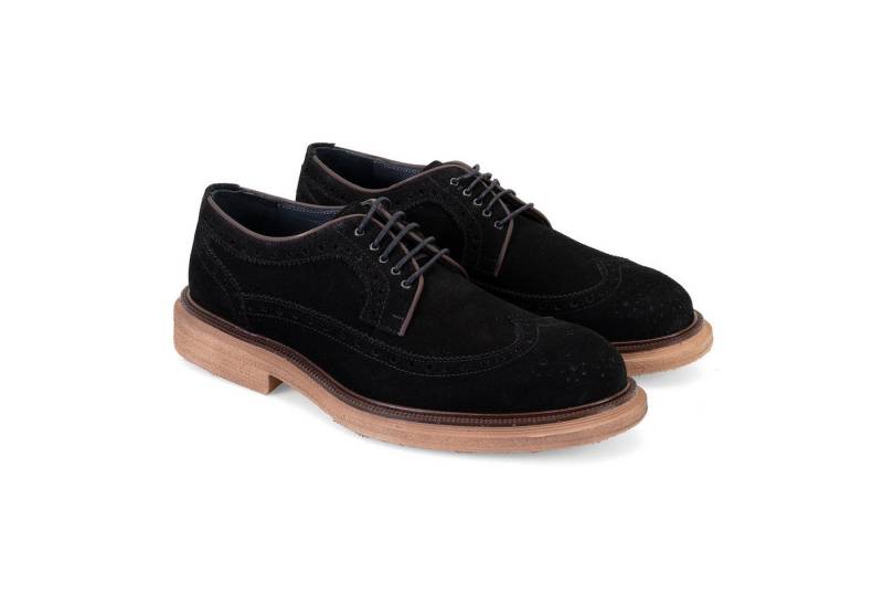 Desa Herren-Slipper aus Wildleder – 3 cm Absatz, atmungsaktiv Loafer von Desa