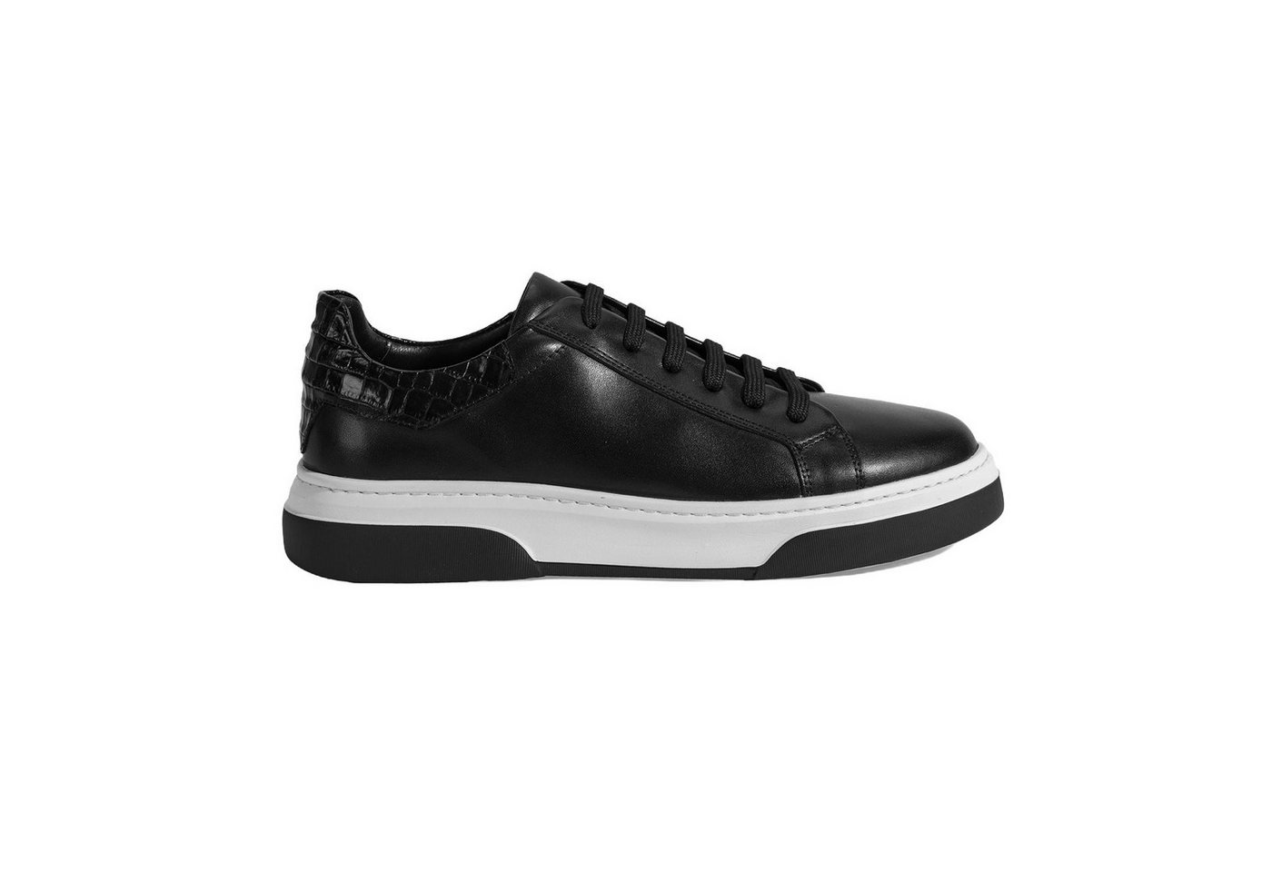 Desa DESA Herren-Sneaker aus Leder – Flacher Absatz, runde Zehenpartie, atm Sneaker von Desa