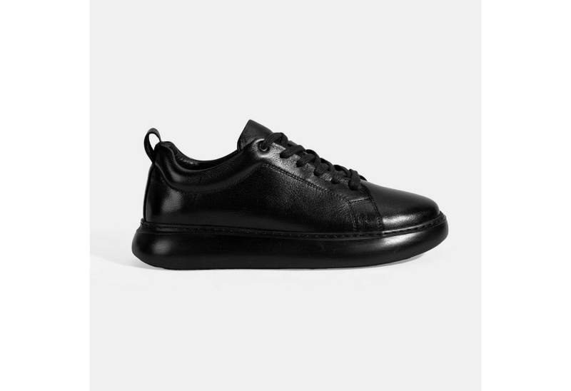 Desa DESA Herren-Sneaker aus Leder mit atmungsaktivem Design, flachem Absat Sneaker von Desa