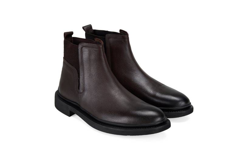 Desa Herren-Lederstiefel – 3 cm Absatz, zum Hineinschlüpfen, atmungsaktiv Stiefel von Desa