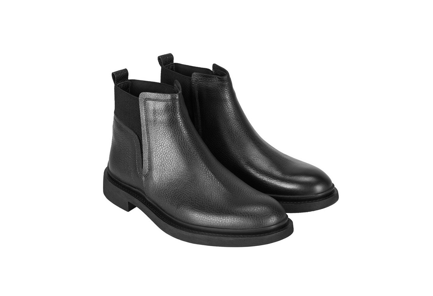 Desa Herren-Lederstiefel – 3 cm Absatz, zum Hineinschlüpfen, atmungsaktiv Stiefel von Desa