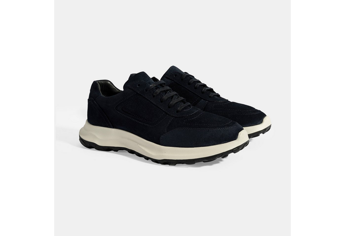 Desa Herren-Sneaker – Lederfutter, Schnürung, atmungsaktiv, flacher Absatz Sneaker von Desa