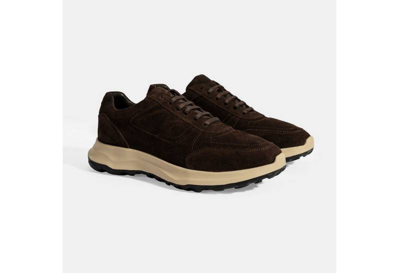 Desa Herren-Sneaker – Lederfutter, Schnürung, atmungsaktiv, flacher Absatz Sneaker von Desa