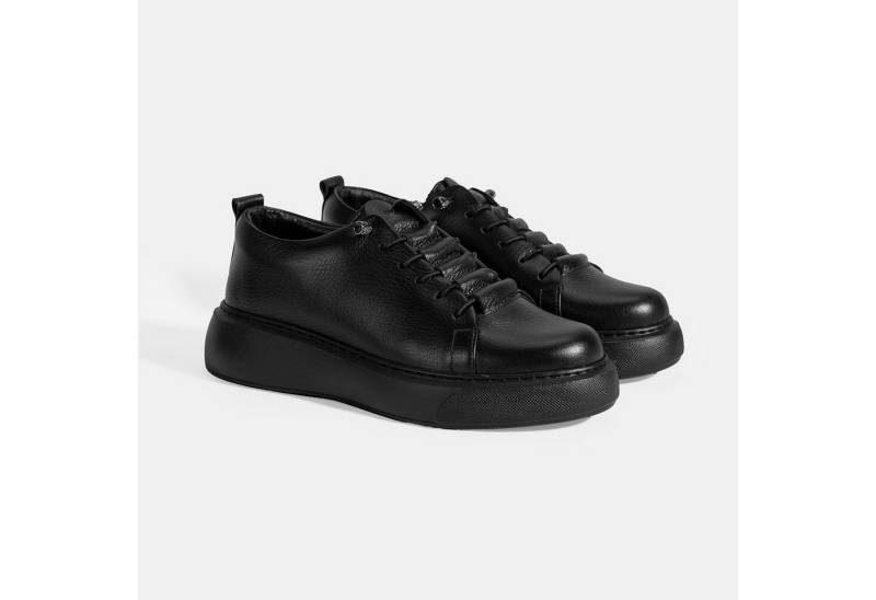 Desa Damen-Sneaker – Obermaterial aus Leder, Schnürung, flacher Absatz, at Sneaker von Desa