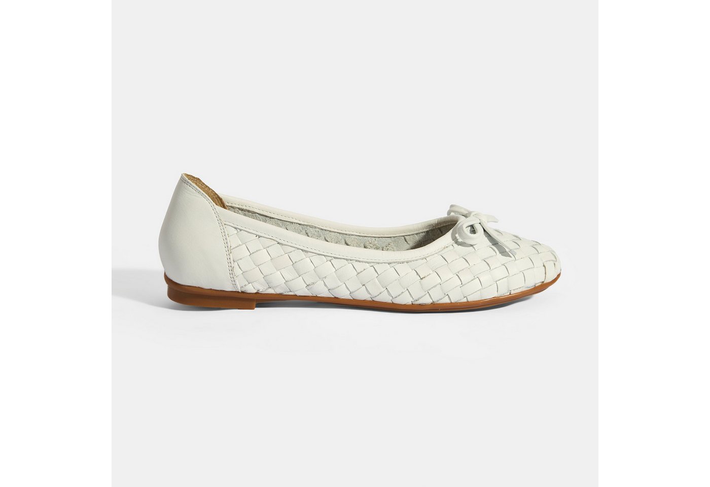 Desa Damen-Ballerinas aus Leder – Flacher Absatz, ohne Verschluss Ballerina von Desa