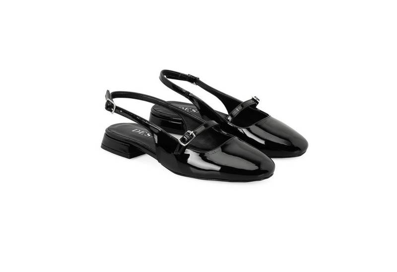 Desa Damen-Ballerinas aus Leder – Synthetiksohle, flacher Absatz, atmungsa Ballerina von Desa