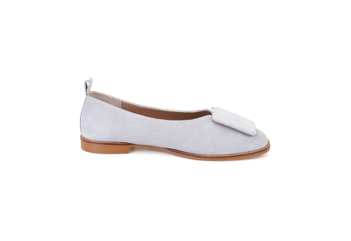 Desa Damen-Ballerinas aus Wildleder – ohne Futter, Synthetiksohle, flacher Ballerina von Desa