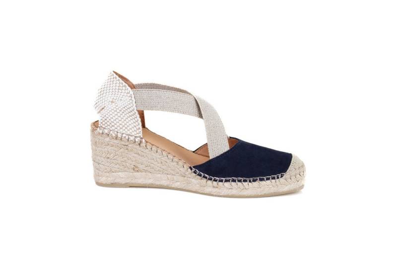 Desa Damen-Espadrilles aus Leder – Keilabsatz, Synthetiksohle, atmungsakti Loafer von Desa
