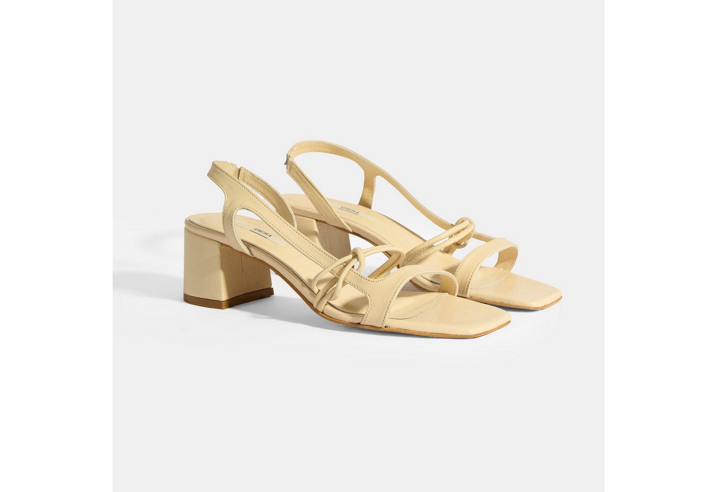 Desa Damen-Ledersandalen – Blockabsatz, Synthetiksohle, atmungsaktiv Slipper von Desa