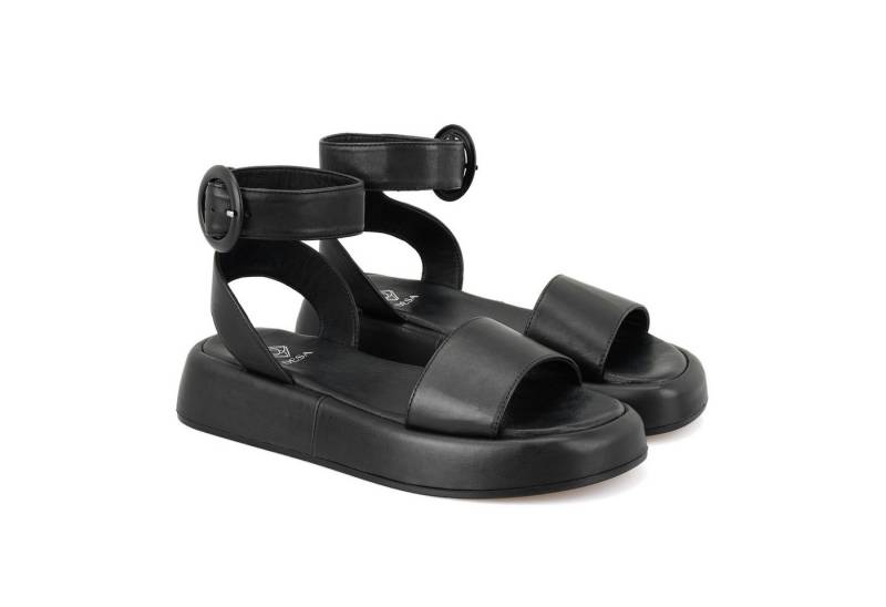 Desa Damen-Ledersandalen – Ledersohle, flacher Absatz, atmungsaktiv Slipper von Desa