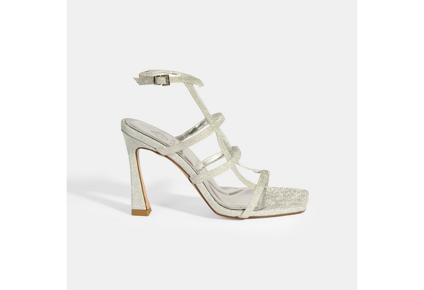 Desa Damen-Peeptoe-Pumps – Obermaterial aus Textil, Futter aus Kunstleder, Pumps von Desa