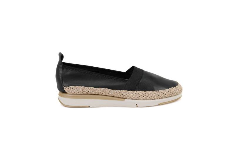 Desa Damen-Plateau-Slipper aus Leder – Synthetiksohle, atmungsaktiv Loafer von Desa