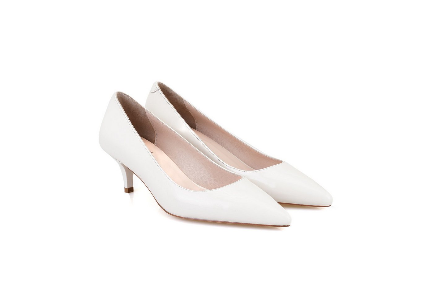 Desa Damen-Pumps aus Lackleder, klassischer Kegelabsatz Pumps von Desa