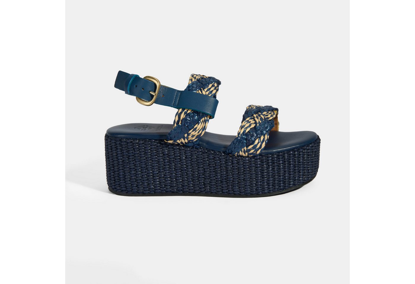 Desa Damen-Sandalen – Obermaterial aus Textil, Lederfutter, Keilabsatz, Sc Slipper von Desa