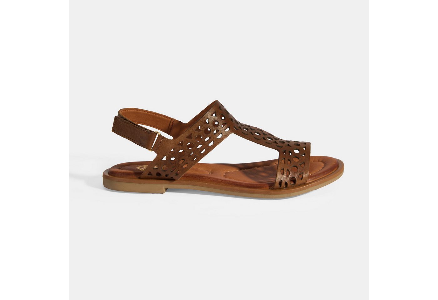 Desa Damen-Sandalen – Obermaterial und Futter aus Leder, Klettverschluss, Slipper von Desa