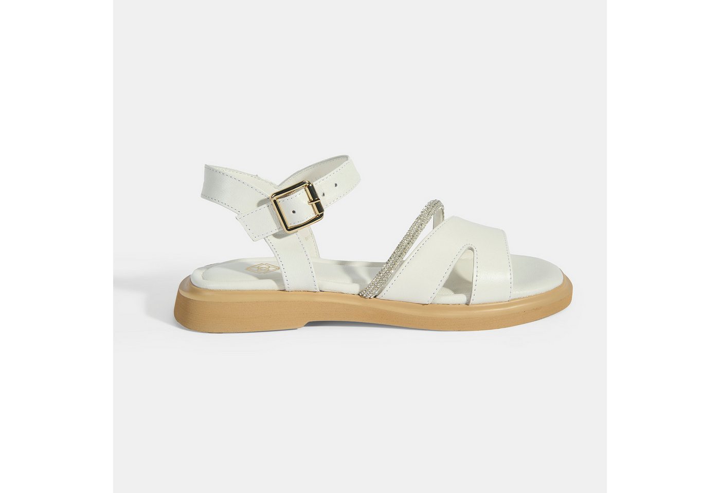 Desa Damen-Sandalen – Obermaterial und Futter aus Leder, flacher Absatz, S Slipper von Desa