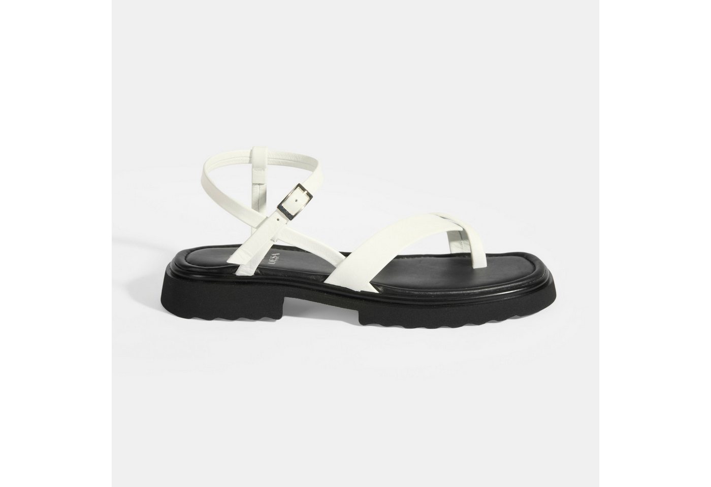 Desa Damen-Sandalen – Obermaterial und Futter aus Leder, flacher Absatz, S Slipper von Desa