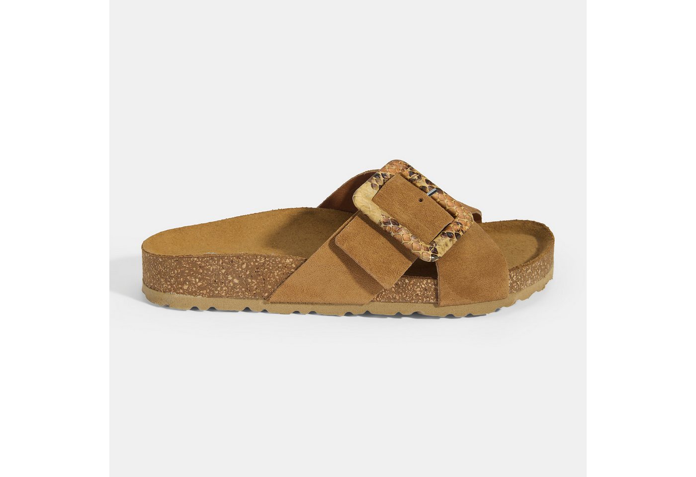 Desa Damen-Slipper – Obermaterial aus Wildleder, Lederfutter, flacher Absa Slipper von Desa