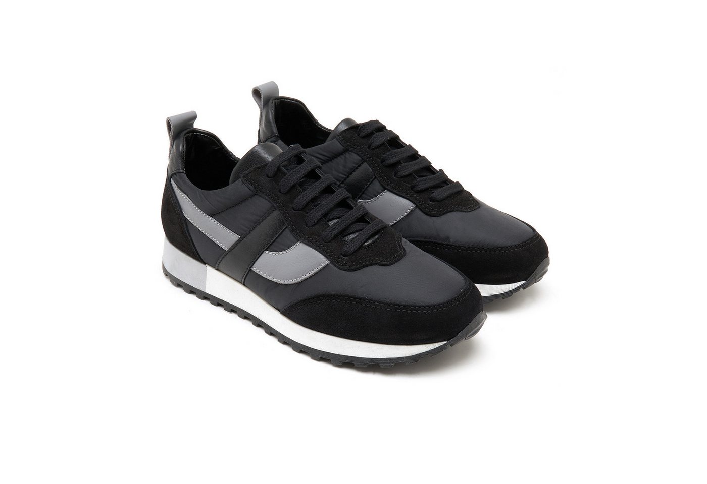 Desa Damen-Sneaker aus Kunstleder – Kunststoffsohle, atmungsaktiv, flacher Sneaker von Desa