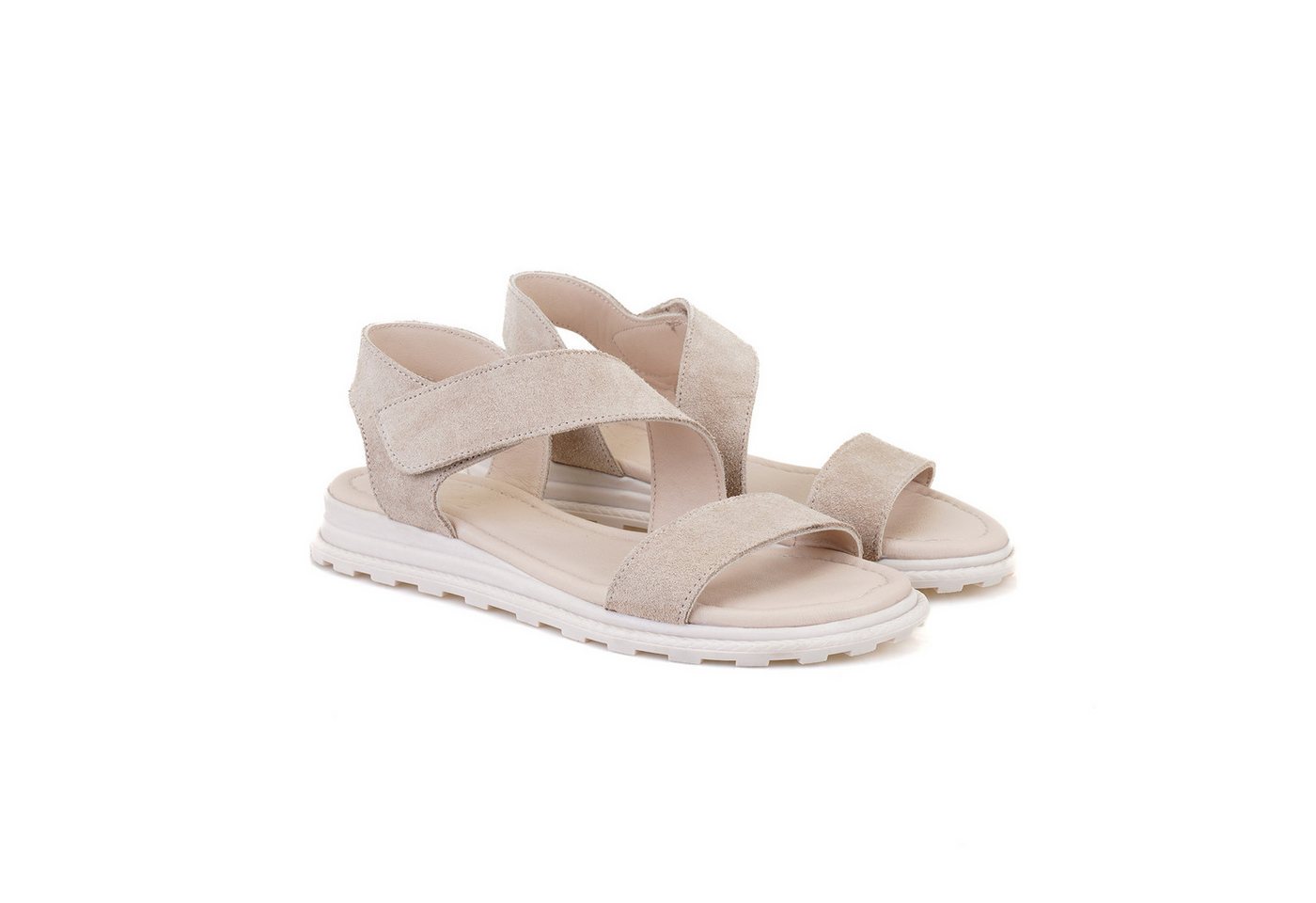 Desa Damen-Textilsandalen – Lederfutter, Synthetiksohle, flacher Absatz Slipper von Desa