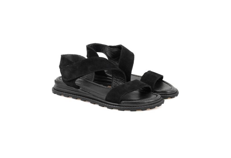Desa Damen-Textilsandalen – Lederfutter, Synthetiksohle, flacher Absatz Slipper von Desa