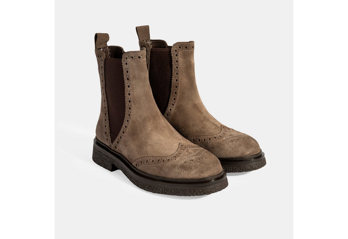 Desa Damenstiefel – Obermaterial aus Wildleder, elastische Schnürsenkel, f Stiefel von Desa