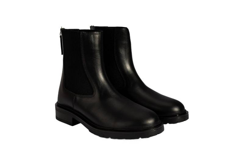 Desa Damen-Ankle-Boots aus Wildleder – Flacher Absatz, elastische Schnürse Stiefel von Desa