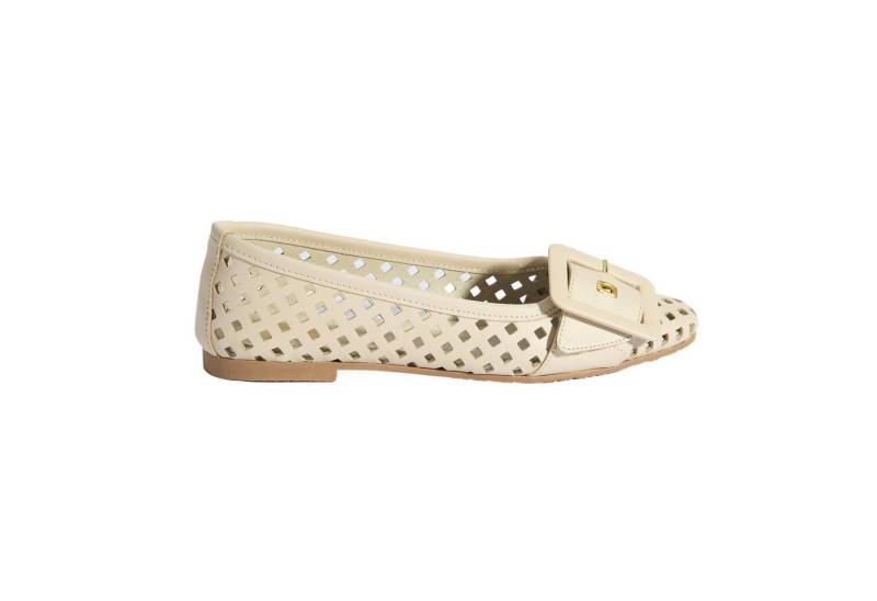 Desa Damen-Ballerinas – Obermaterial und Futter aus Leder, flacher Absatz, Ballerina von Desa