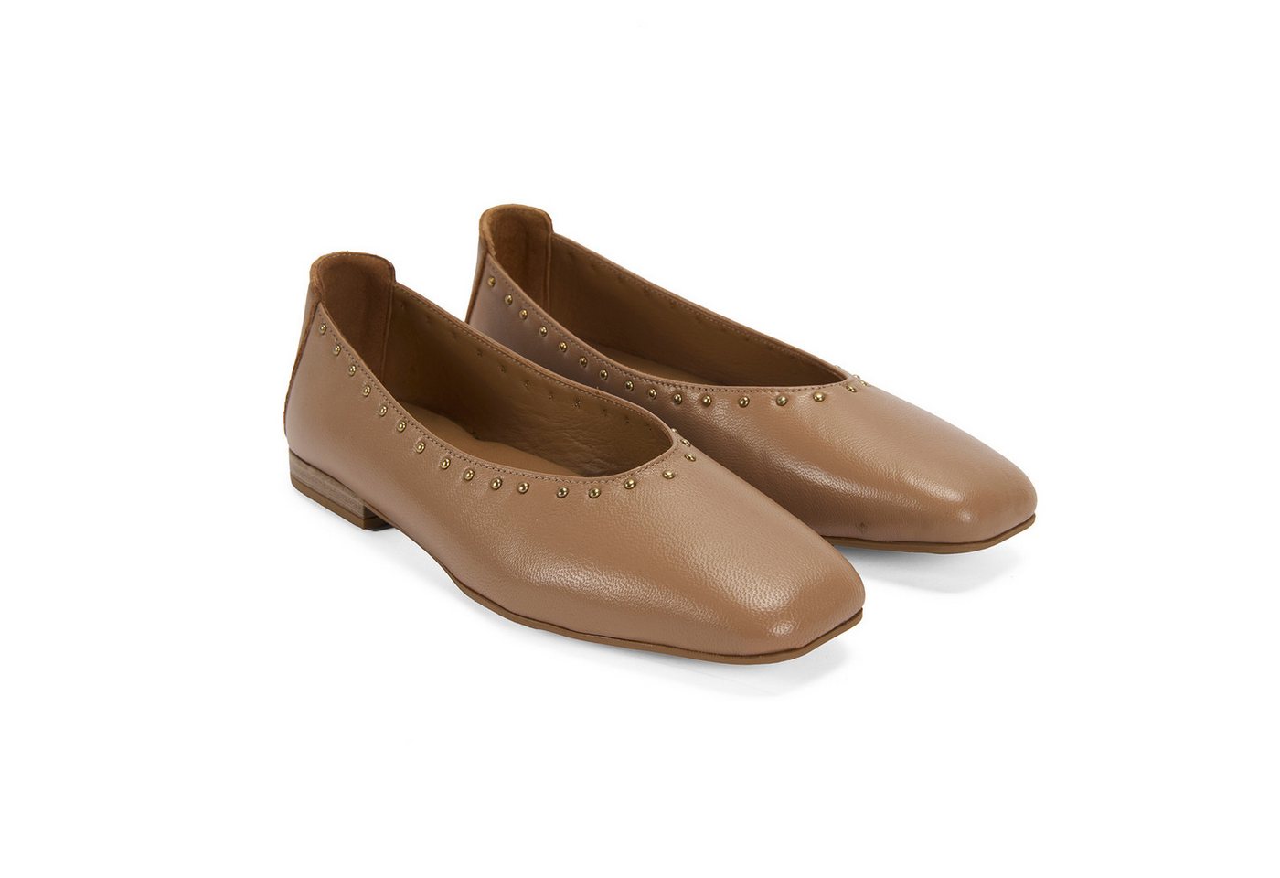 Desa Damen-Ballerinas – Obermaterial und Futter aus Leder, flacher Absatz, Ballerina von Desa