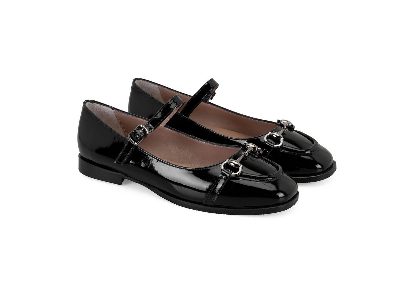 Desa Damen-Ballerinas aus Lackleder – Flacher Absatz, atmungsaktiv Ballerina von Desa